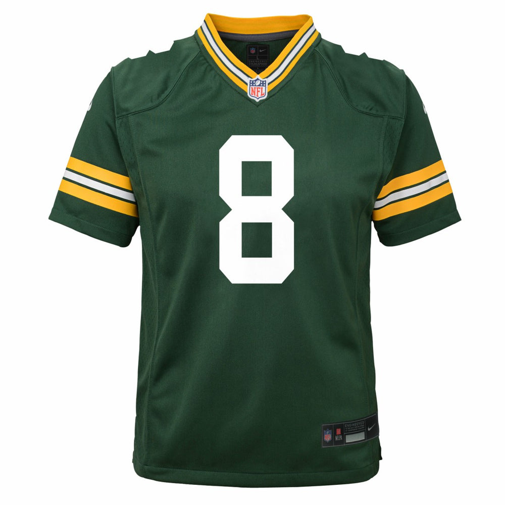 Green Bay Packers Nike Josh Jacobs  Youth Team Game Jersey
