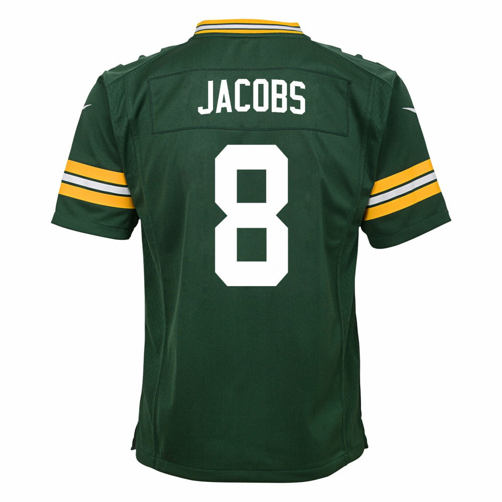 Green Bay Packers Nike Josh Jacobs  Youth Team Game Jersey