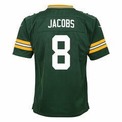 Green Bay Packers Nike Josh Jacobs  Youth Team Game Jersey