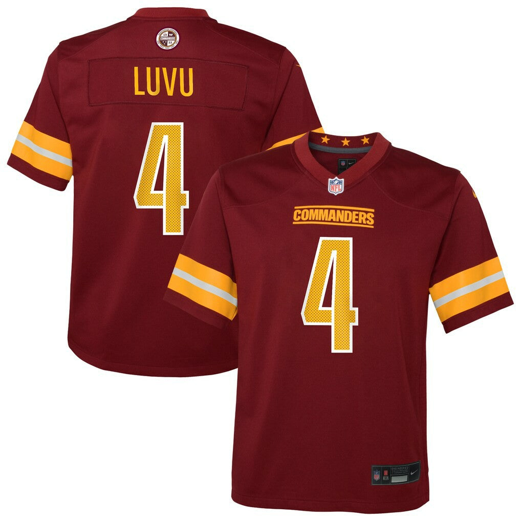 Washington Commanders Nike Frankie Luvu  Youth Team Game Jersey
