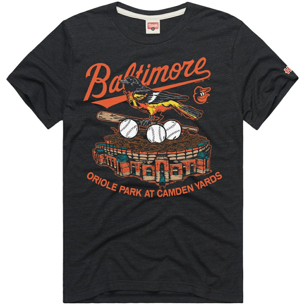 Baltimore Orioles Homage Hyper Local Refresh T-Shirt | MLB On Sale