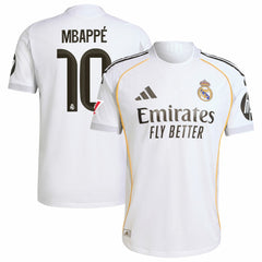 Kylian Mbappé Real Madrid 2025/26 Home Player Jersey White - Adidas