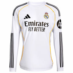 Kylian Mbappé Real Madrid 2025/26 Home Replica Player Jersey White - Adidas