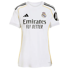 Kylian Mbappé Real Madrid Women's 2025/26 Home Replica Player Jersey White - Adidas