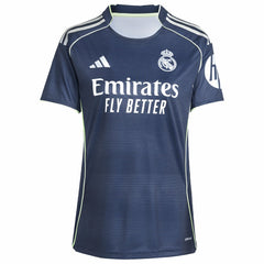 Kylian Mbappé Real Madrid Women's 2025/26 Away Replica Player Jersey Blue - Adidas