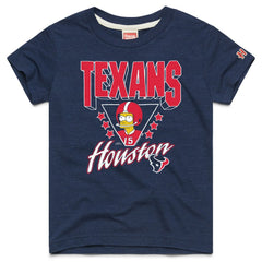 Houston Texans  Homage x The Simpsons Youth Tri-Blend T-Shirt