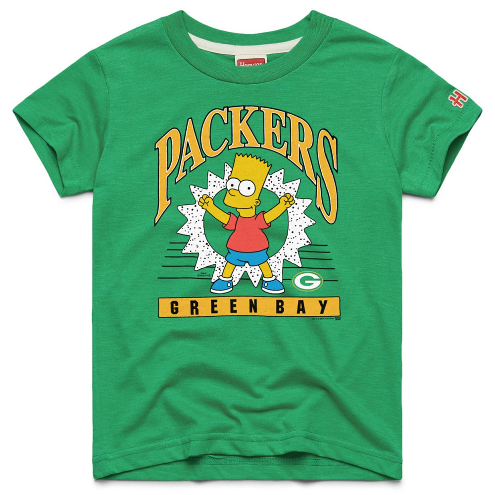 Green Bay Packers  Homage x The Simpsons Youth Tri-Blend T-Shirt