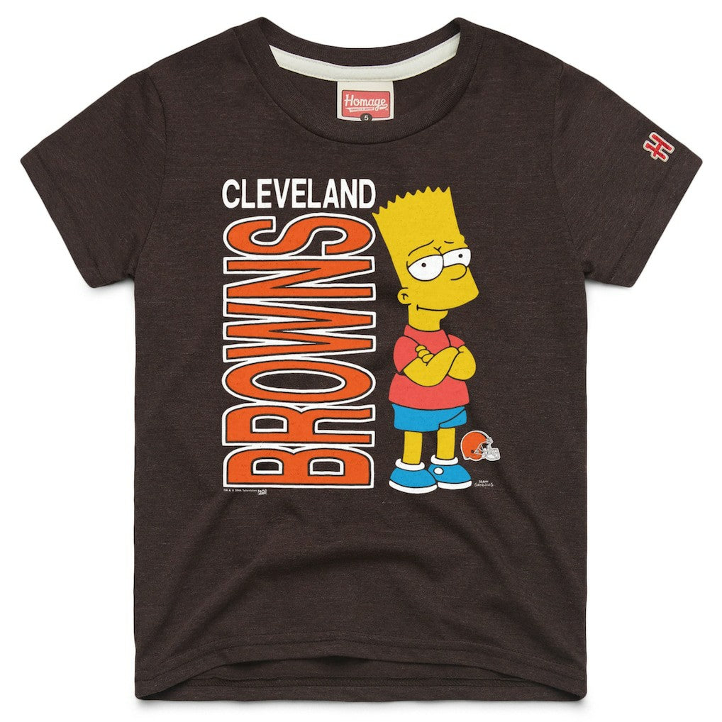 Cleveland Browns  Homage x The Simpsons Youth Tri-Blend T-Shirt
