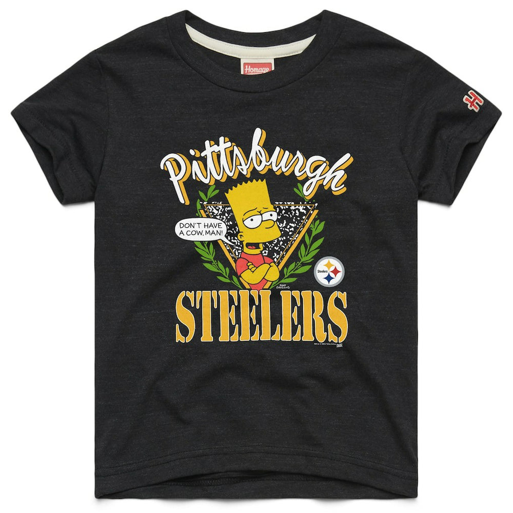 Pittsburgh Steelers  Homage x The Simpsons Youth Tri-Blend T-Shirt