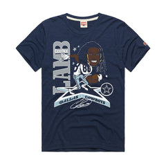 Dallas Cowboys  CeeDee Lamb  Homage Unisex Caricature Player Graphic Tri-Blend T-Shirt