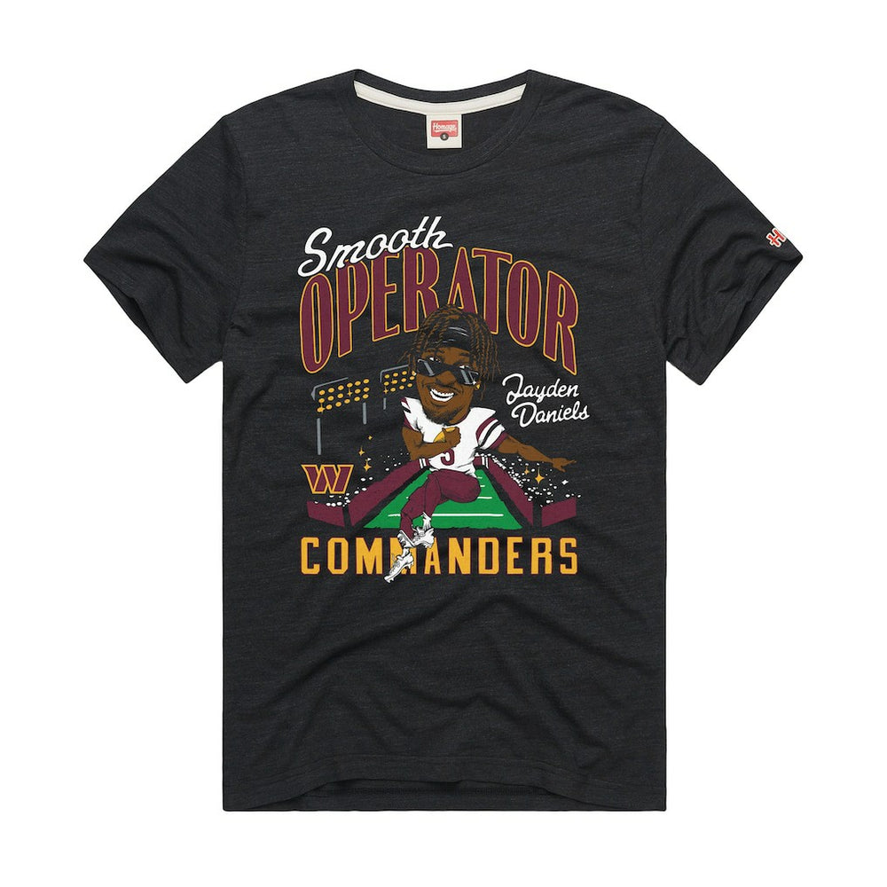 Washington Commanders  Jayden Daniels  Homage Unisex Caricature Player Graphic Tri-Blend T-Shirt