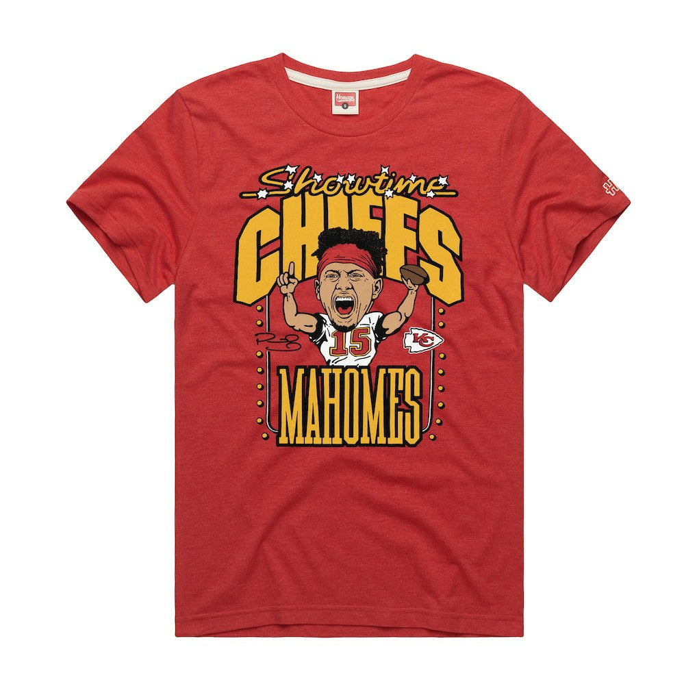 Kansas City Chiefs  Patrick Mahomes  Homage Unisex Caricature Player Graphic Tri-Blend T-Shirt