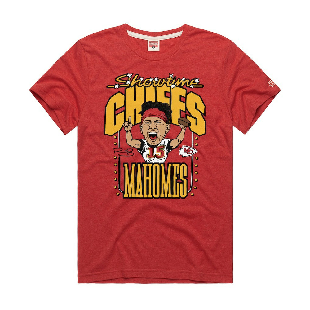 Kansas City Chiefs  Patrick Mahomes  Homage Unisex Caricature Player Graphic Tri-Blend T-Shirt