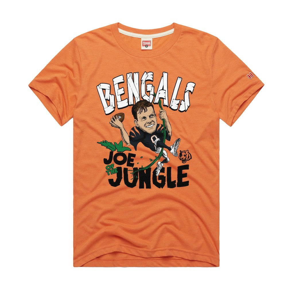 Cincinnati Bengals  Joe Burrow  Homage Unisex Caricature Player Graphic Tri-Blend T-Shirt