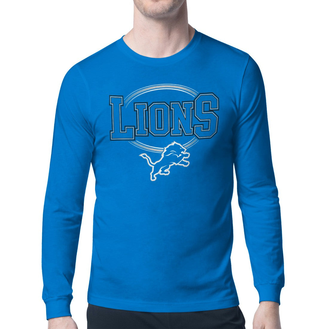 Detroit Lions  Starter Team Track Graphic Long Sleeve T-Shirt