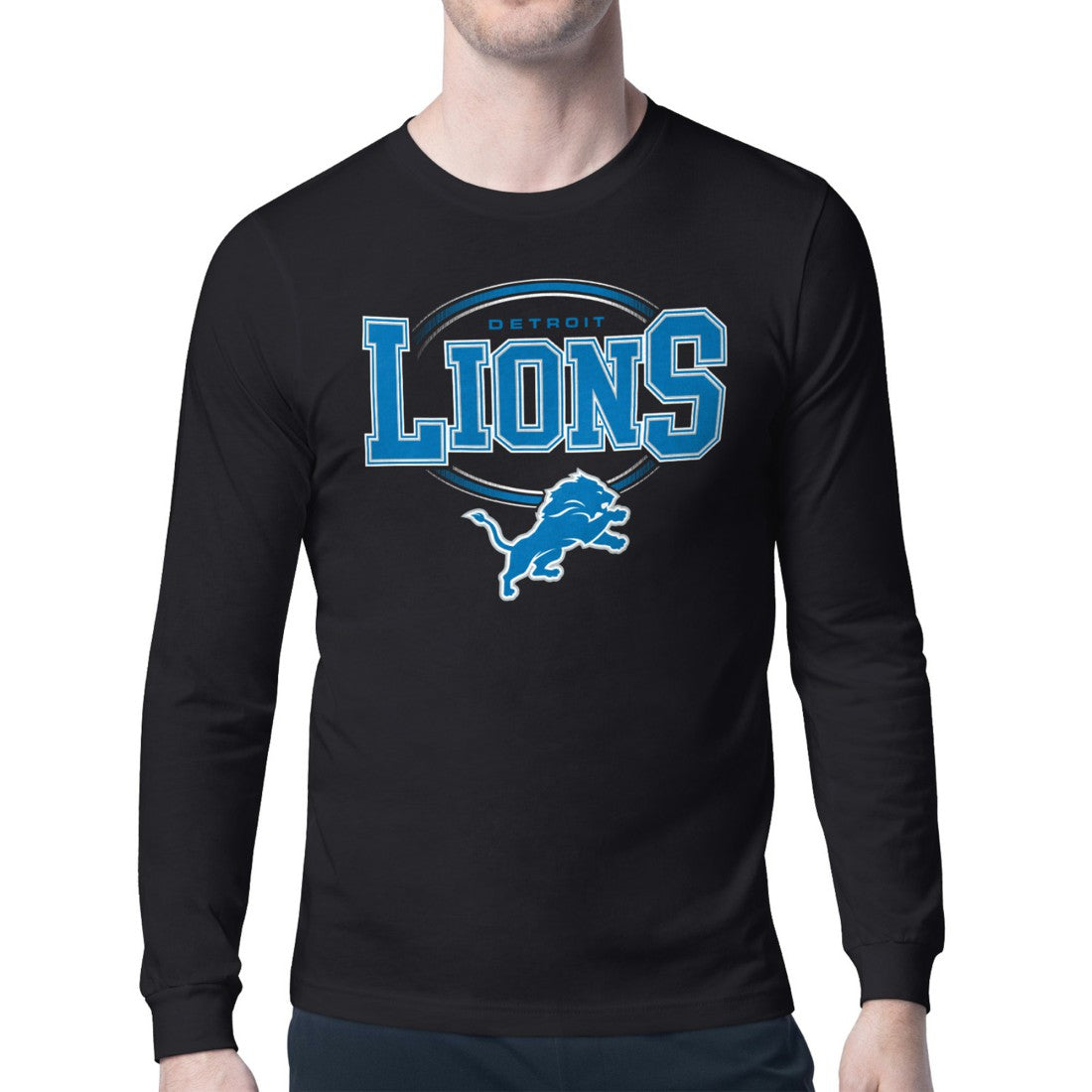 Detroit Lions  Starter Team Track Graphic Long Sleeve T-Shirt