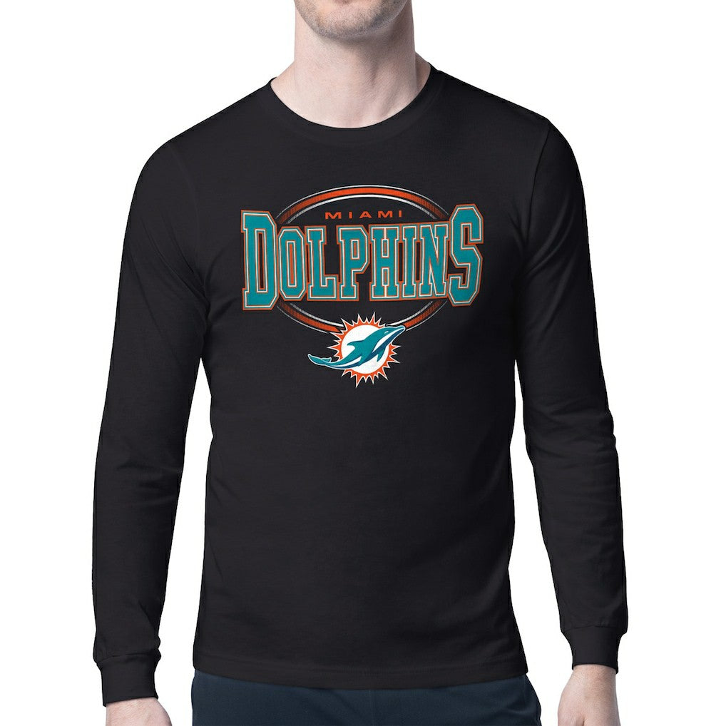 Miami Dolphins  Starter Team Track Graphic Long Sleeve T-Shirt