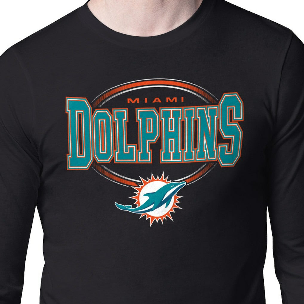 Miami Dolphins  Starter Team Track Graphic Long Sleeve T-Shirt