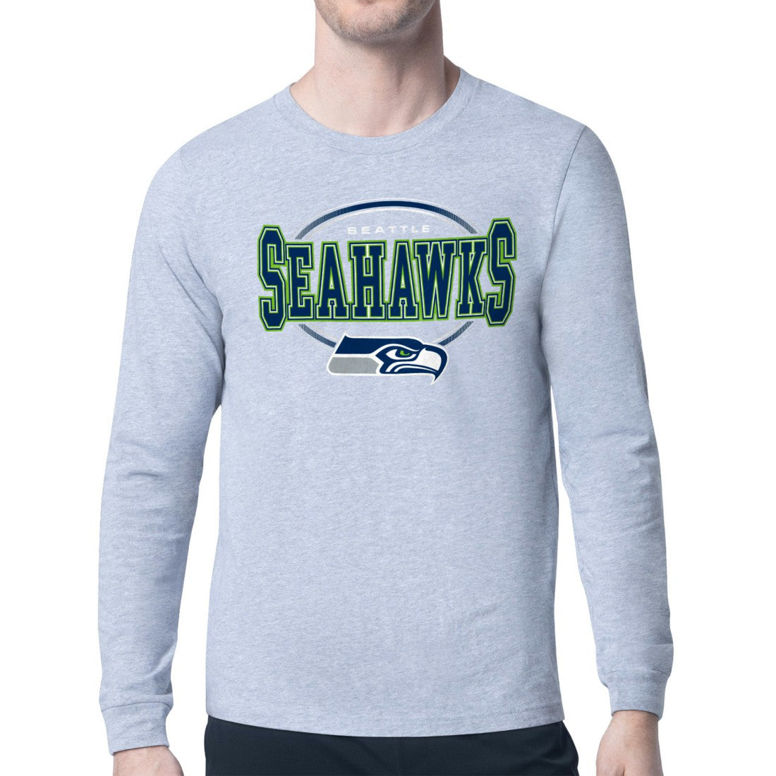 Seattle Seahawks  Starter Team Track Graphic Long Sleeve T-Shirt