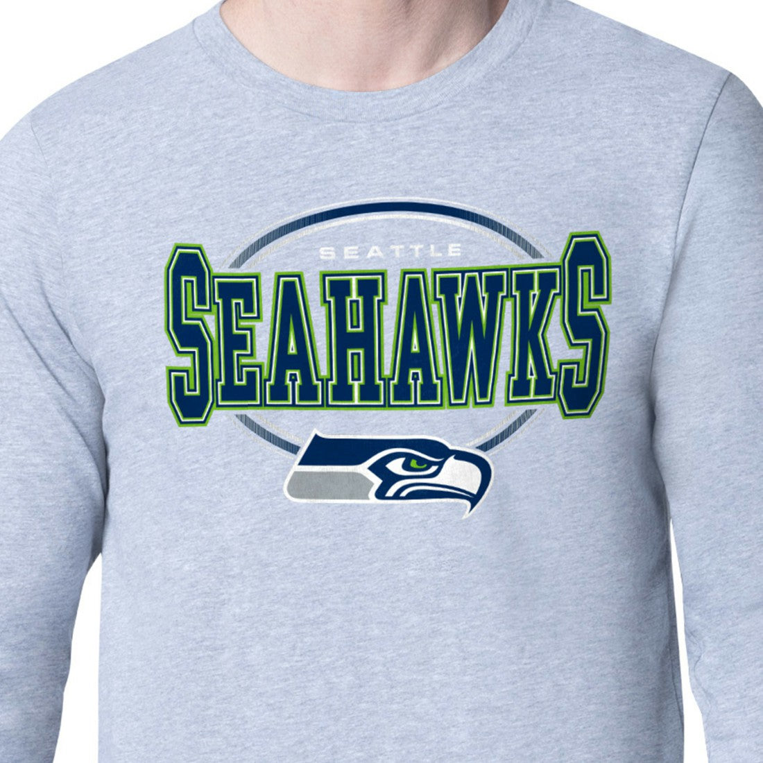 Seattle Seahawks  Starter Team Track Graphic Long Sleeve T-Shirt