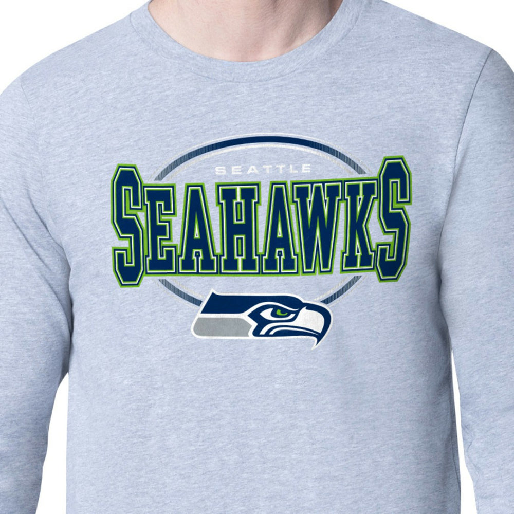 Seattle Seahawks  Starter Team Track Graphic Long Sleeve T-Shirt