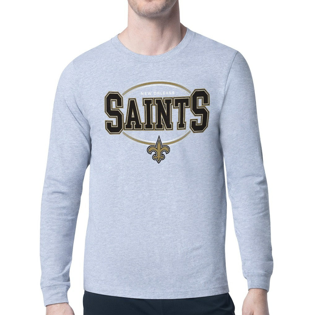 New Orleans Saints  Starter Team Track Graphic Long Sleeve T-Shirt