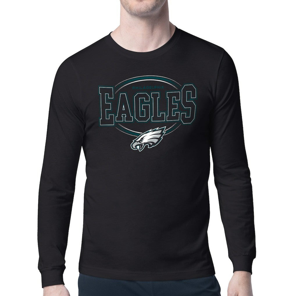 Philadelphia Eagles  Starter Team Track Graphic Long Sleeve T-Shirt