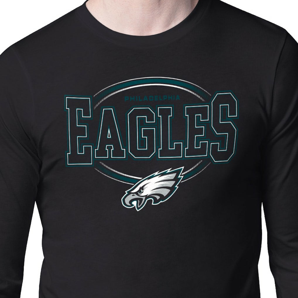 Philadelphia Eagles  Starter Team Track Graphic Long Sleeve T-Shirt