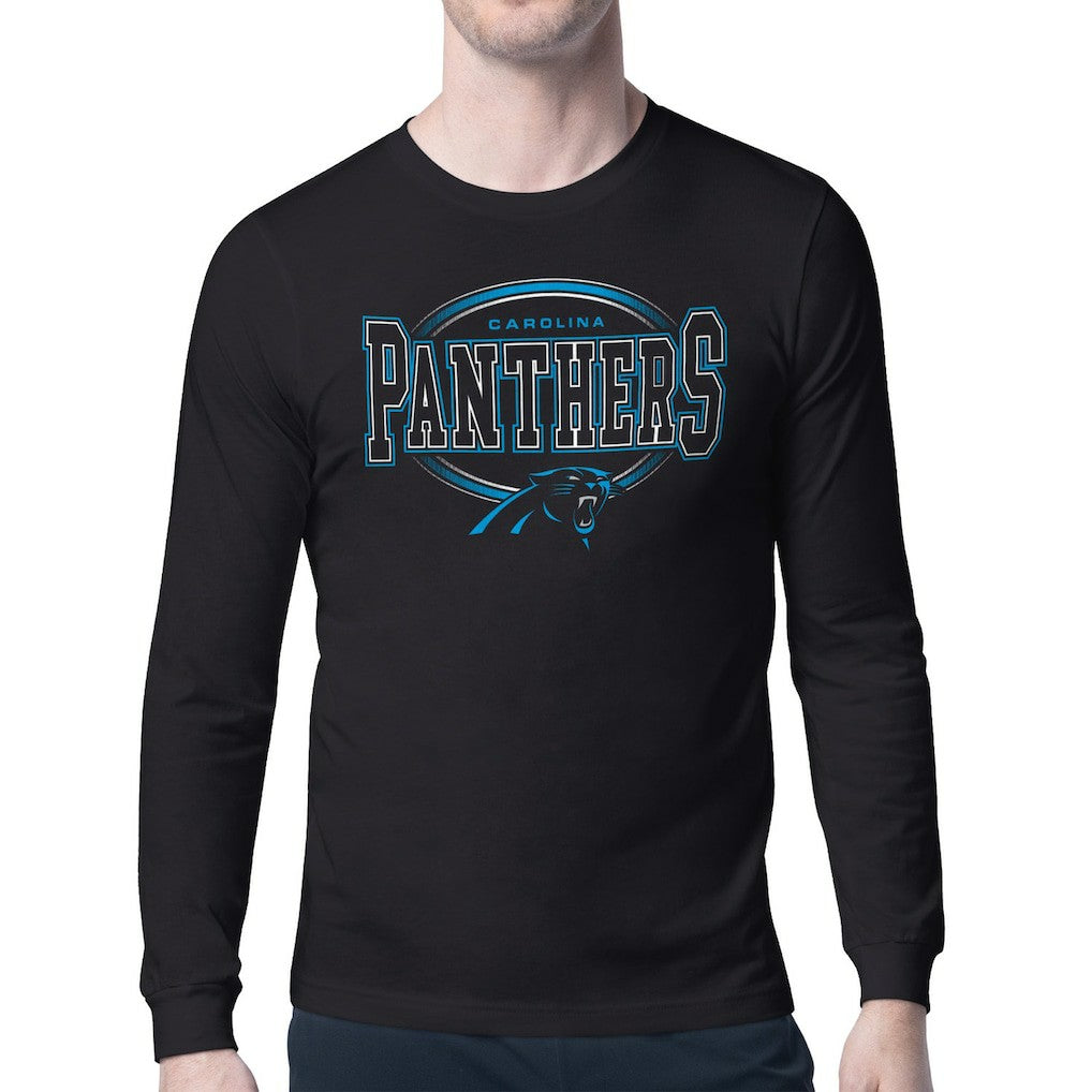 Carolina Panthers  Starter Team Track Graphic Long Sleeve T-Shirt