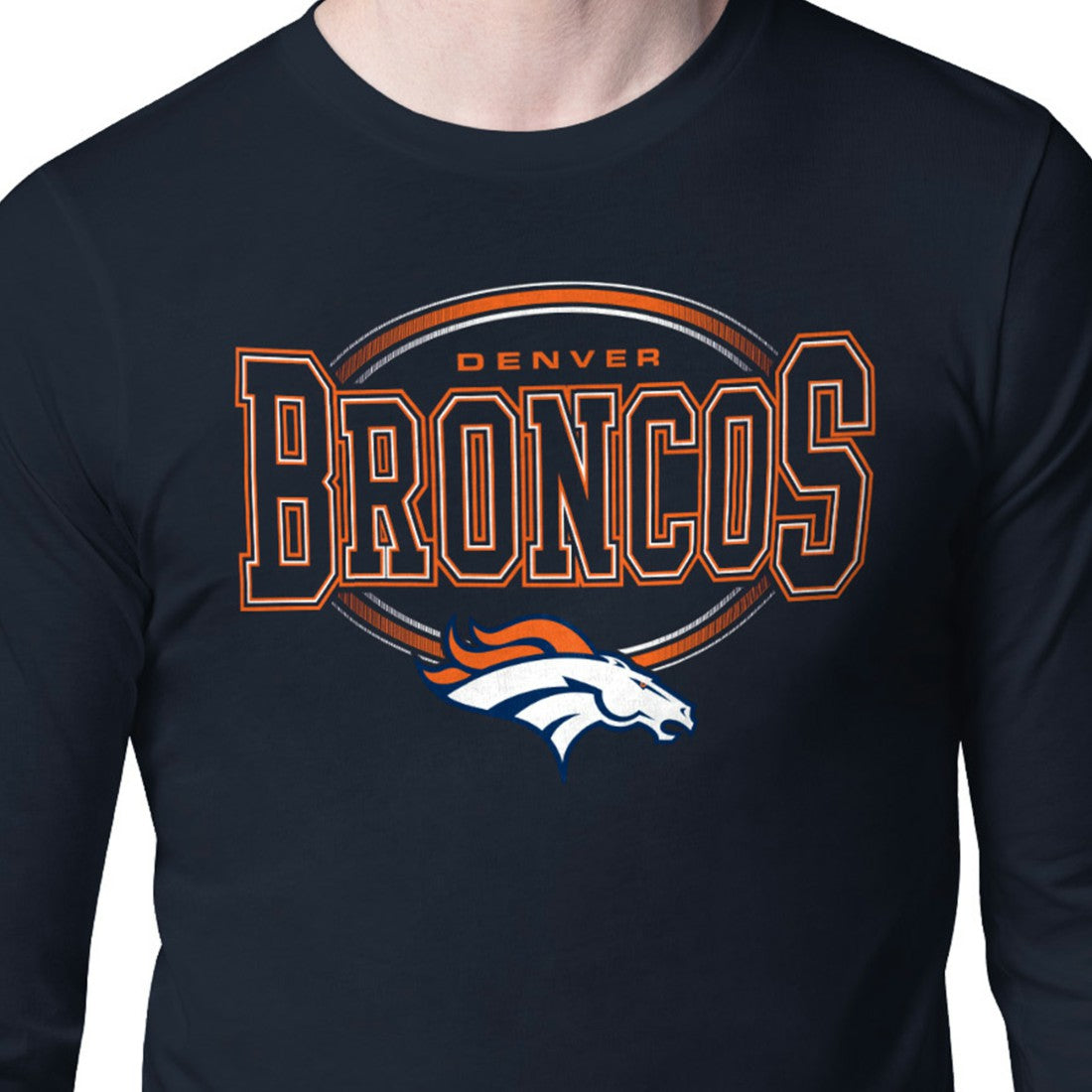 Denver Broncos  Starter Team Track Graphic Long Sleeve T-Shirt