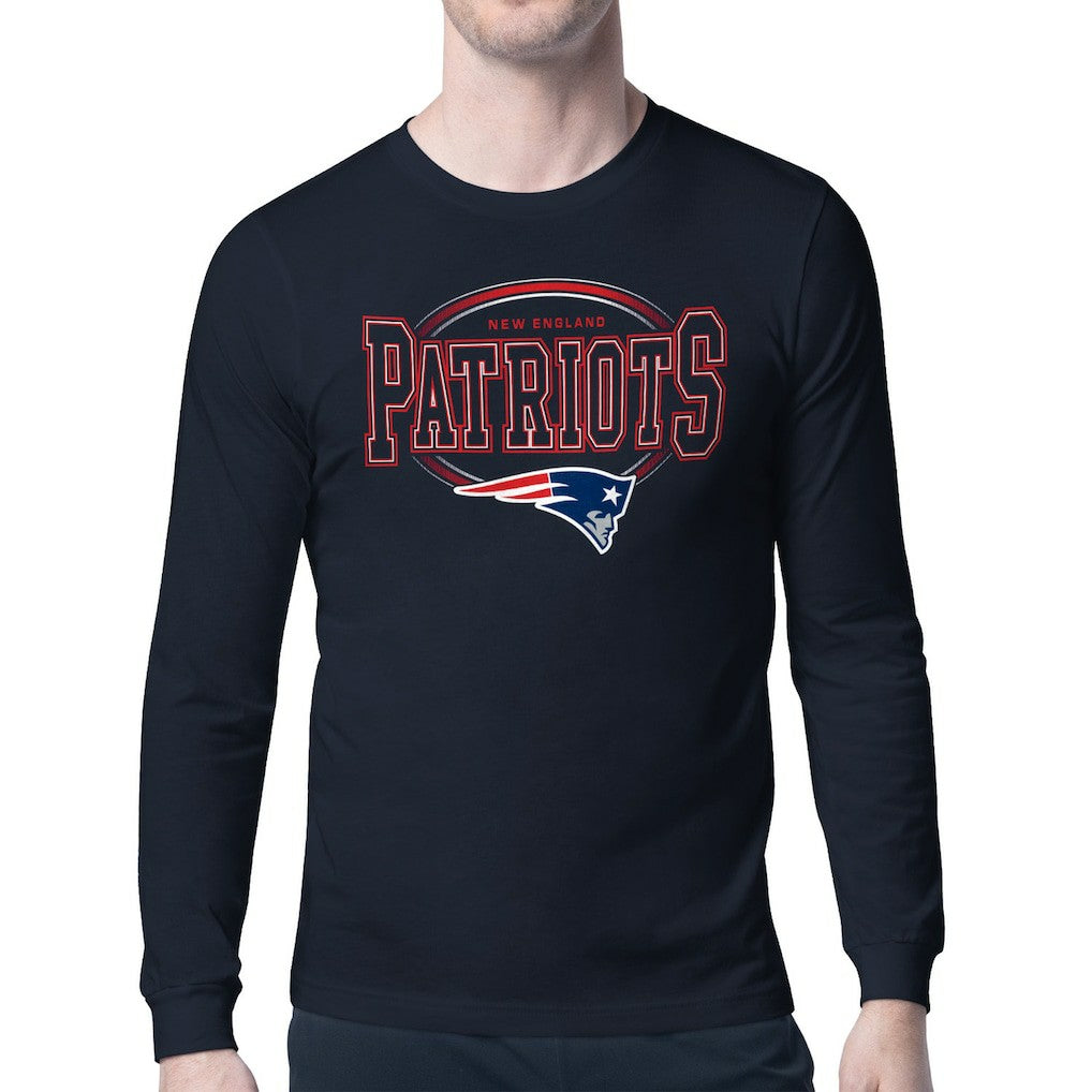 New England Patriots  Starter Team Track Graphic Long Sleeve T-Shirt