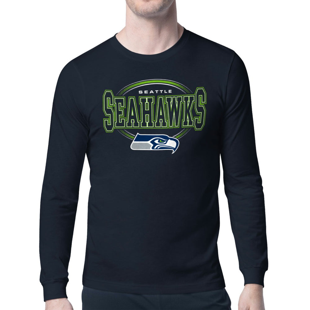 Seattle Seahawks  Starter Team Track Graphic Long Sleeve T-Shirt