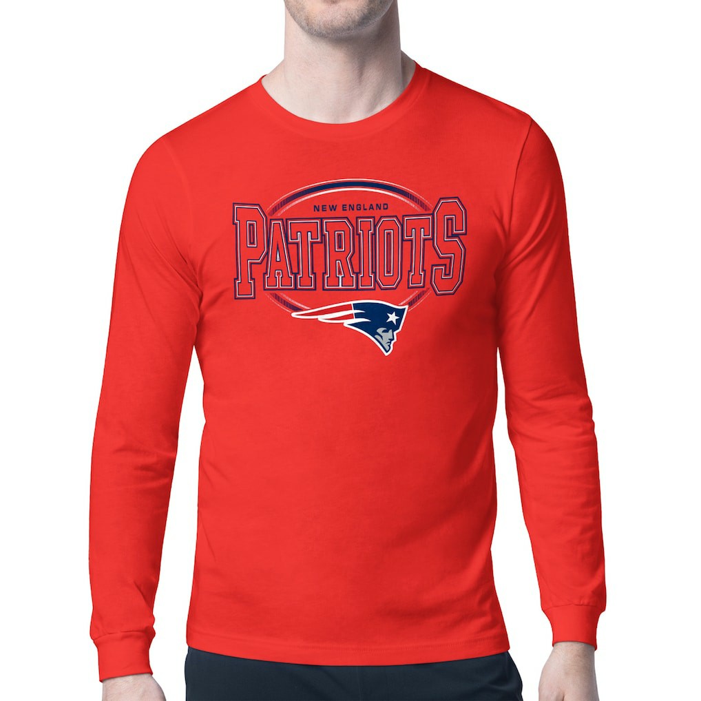 New England Patriots  Starter Team Track Graphic Long Sleeve T-Shirt