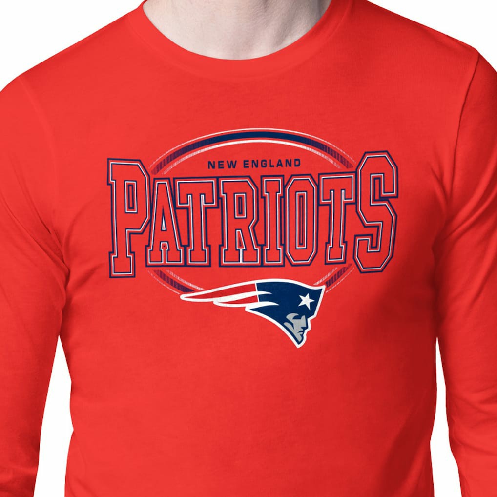 New England Patriots  Starter Team Track Graphic Long Sleeve T-Shirt