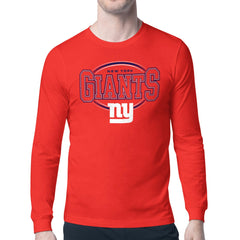 New York Giants  Starter Team Track Graphic Long Sleeve T-Shirt