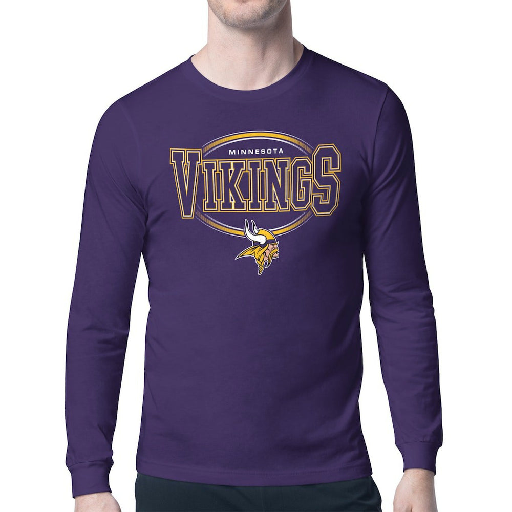 Minnesota Vikings  Starter Team Track Graphic Long Sleeve T-Shirt