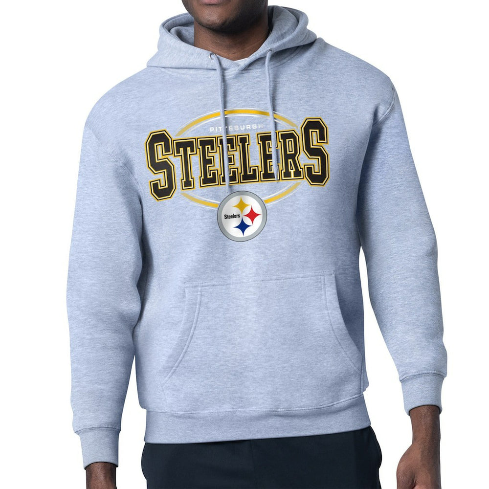 Pittsburgh Steelers  Starter Team Track Graphic Pullover Hoodie