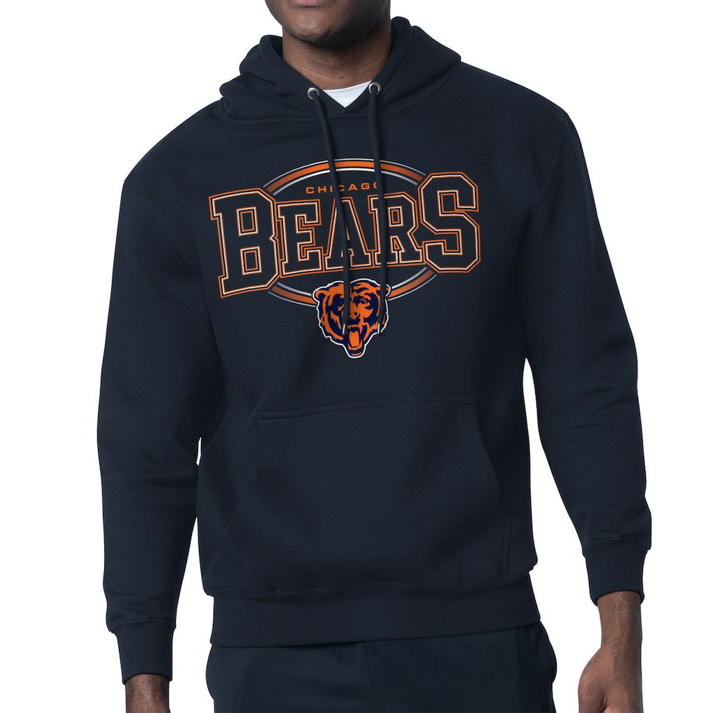 Chicago Bears  Starter Team Track Graphic Pullover Hoodie