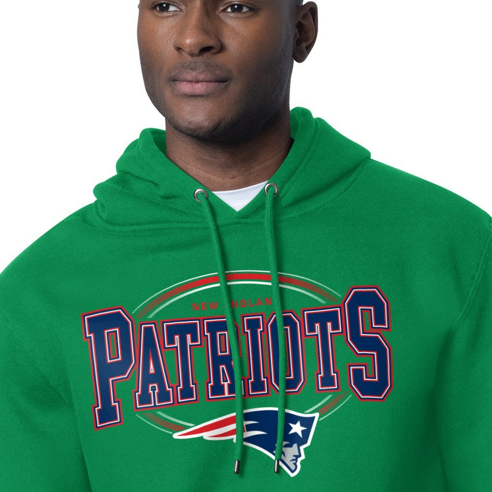 New England Patriots  Starter Team Track Graphic Pullover Hoodie