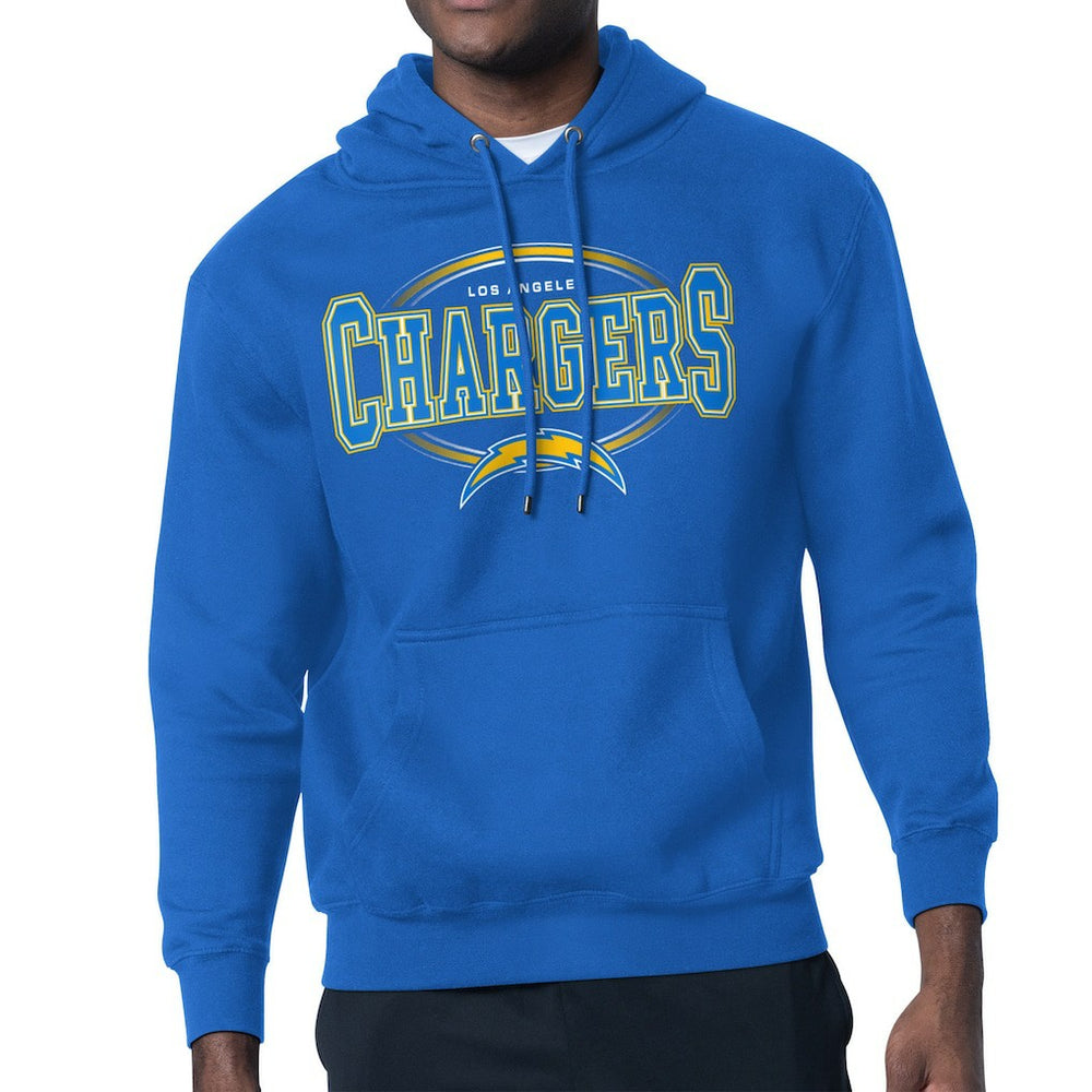 Los Angeles Chargers  Starter Team Track Graphic Pullover Hoodie