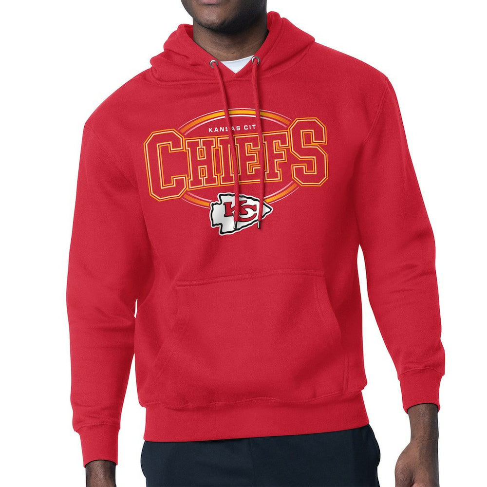 Kansas City Chiefs  Starter Team Track Graphic Pullover Hoodie