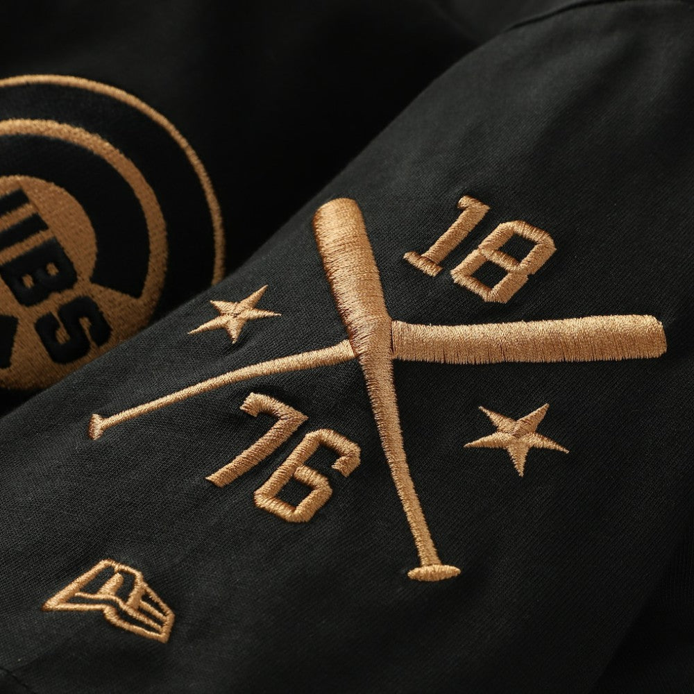 Chicago Cubs New Era Bronze Logo with Cross Bats Established T-Shirt | MLB Sale