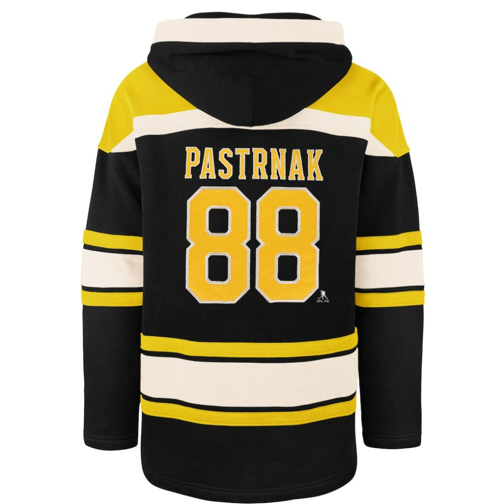 David Pastrnak Boston Bruins '47 Player Name & Number Lacer Hoodie Online
