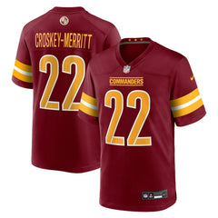 Washington Commanders Nike Jacory Croskey-Merritt  Team Game Jersey