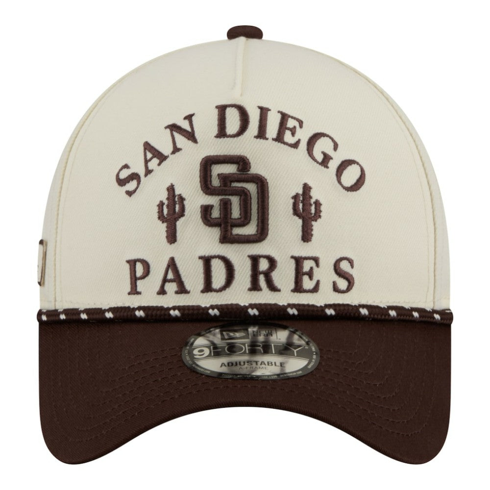 San Diego Padres New Era 2026 Spring Training Fan Pack Rope A-Frame 9FORTY Adjustable Hat | MLB New