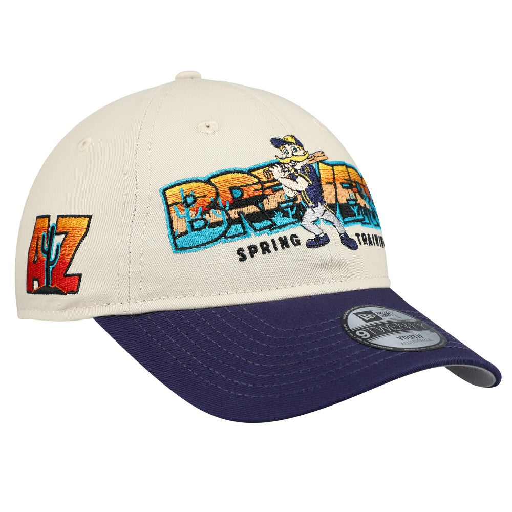 Milwaukee Brewers New Era Youth 2026 Spring Training Fan Pack Batter 9TWENTY Adjustable Hat | MLB Near me