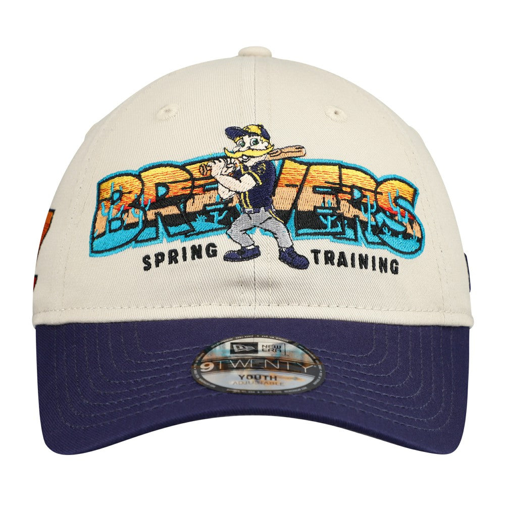 Milwaukee Brewers New Era Youth 2026 Spring Training Fan Pack Batter 9TWENTY Adjustable Hat | MLB Near me