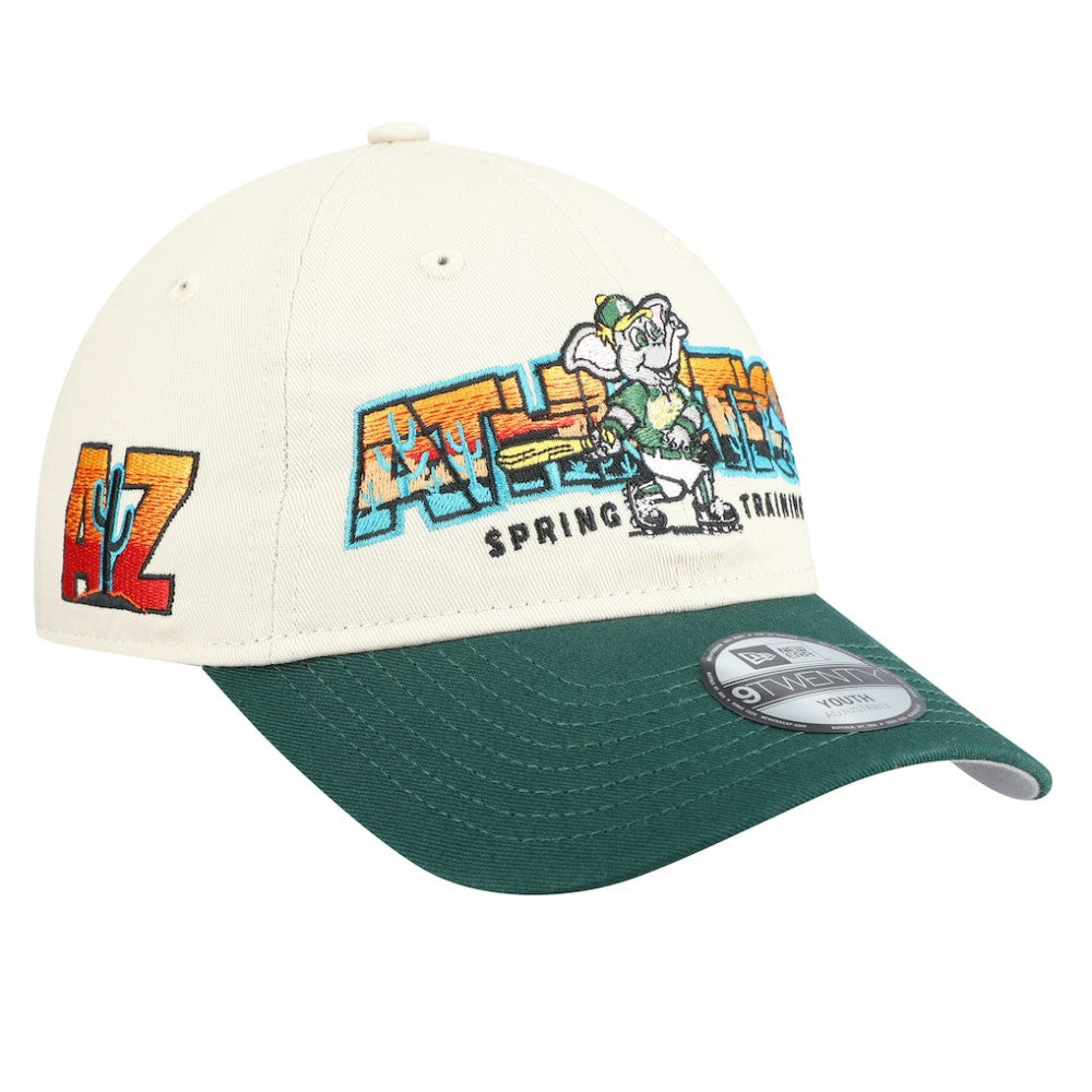 Athletics New Era Youth 2026 Spring Training Fan Pack Batter 9TWENTY Adjustable Hat | MLB Outlet