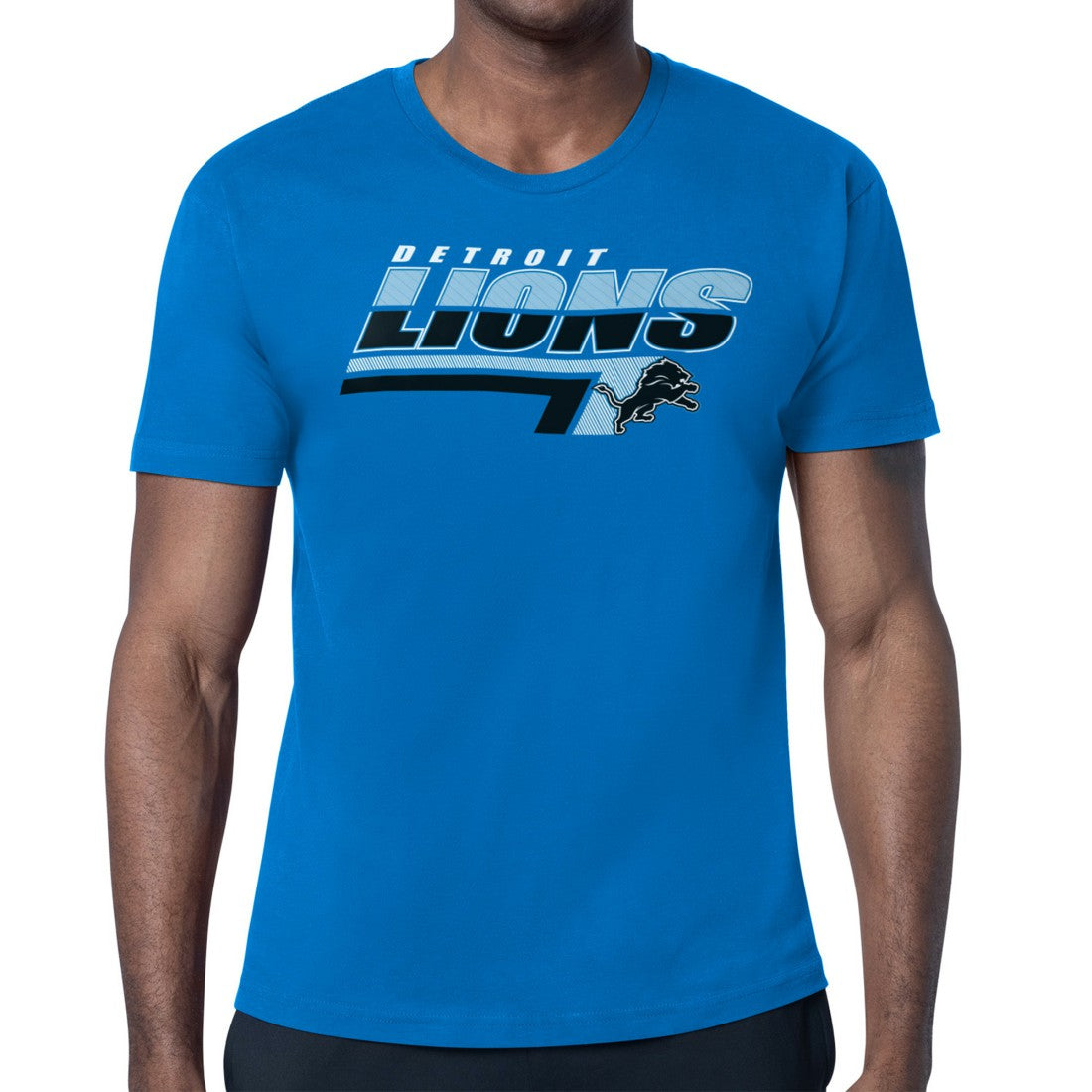 Detroit Lions  Starter Logo Push Graphic T-Shirt