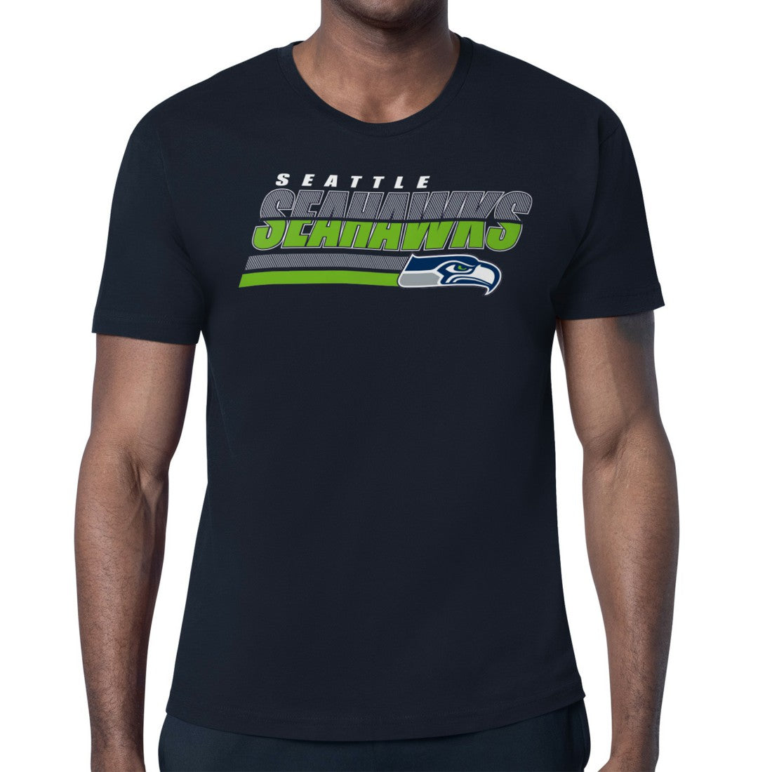 Seattle Seahawks  Starter Logo Push Graphic T-Shirt